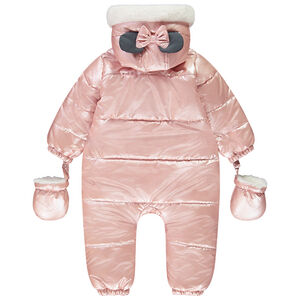 Κομψό πιλότ με μεταλλικό εφέ Minnie Disney για κορίτσι μωρό με διάφορες λεπτομέρειες ανάλογα με την ηλικία 