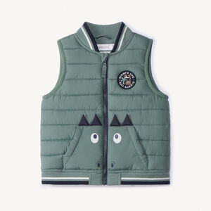 Αμάνικο μπουφάν δεινόσαυρος για μωρό αγόρι 