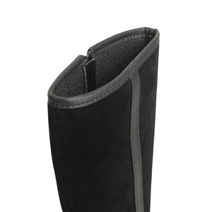 Μπότες cavalières για κορίτσι σε εφέ σουέτ με μεταλλικά καρφιά 