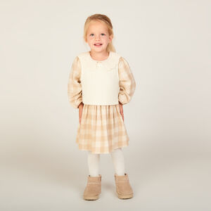 Σύνολο 2 τεμαχίων με καρό φόρεμα για κορίτσι μωρό 