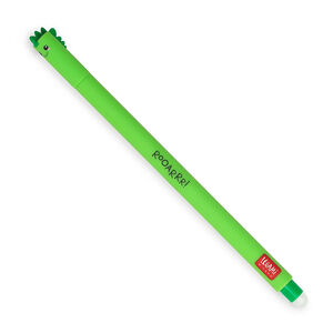 Stylo à encre gel effaçable verte Dino 