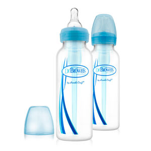 Μπιμπερό πλαστικό Options+ (Σ.Λ.) 250 ml μπλε (2 τεμ.) 