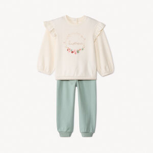 Σύνολο φανέλας + κολάν με σχέδιο για κορίτσι μωρού 