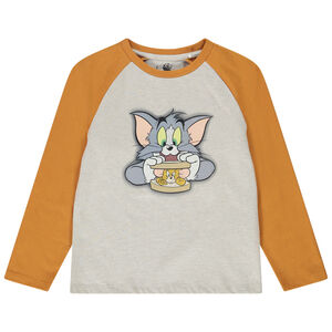 T-shirt μακρυμάνικο jersey σχέδιο Tom & Jerry Warner Main T-shirt μακρυμάνικο jersey σχέδιο Tom & Jerry Warner