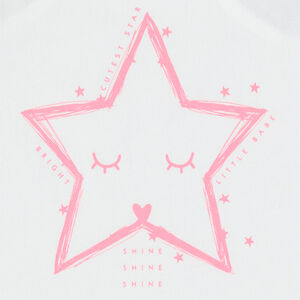 Πιτζάμα κοντή με σχέδιο αστέρι και ροζ σορτς 