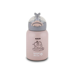 Θερμός Μπουκάλι Ανοξείδωτο “We Care” Ροζ 350ml Nava 