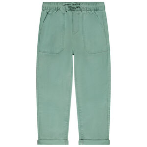 Παντελόνι μονόχρωμο υφασμάτινο για αγόρι 