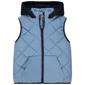 Γιλέττα χωρίς μανίκια με κουκούλα από φούτερ για αγόρι 