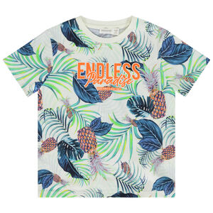 Κοντομάνικο μπλουζάκι με γραφικά και φαντεζί σχέδιο για αγόρι 