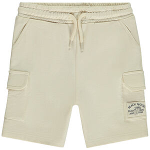 Βερμούδα από molleton μονόχρωμη σε στυλ cargo για bebe αγόρι 
