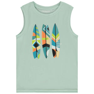 Αμάνικο μπλουζάκι print φαντεζί για αγόρι 