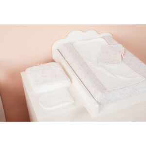 Housse de matelas à langer en satin de coton Le jardin de Lila 