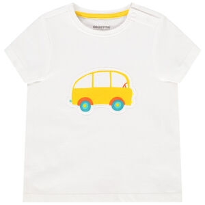 T-shirt κοντομάνικο με patch κέντημα για bebe αγόρι Main T-shirt κοντομάνικο με patch κέντημα για bebe αγόρι