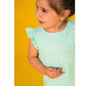 Αμάνικο μπλουζάκι από βαμβάκι για κορίτσι 