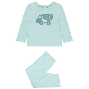 Σετ πιτζάμας μακρύ από jersey με σχέδιο για μωρό αγόρι 