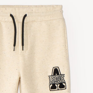 Pantalon de jogging garçon en molleton gratté moucheté 