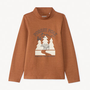 Sous-pull printé à col montant pour garçon 