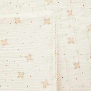 Κουβέρτα καπιτονέ σε tetra 100 x 100 cm TOG 2 Douce Hirondelle εκρού 