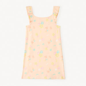 Νυχτικό με τιράντες και βολάν, με εκτύπωση φαντασίας για κορίτσι. 