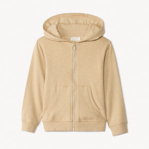 Ζακέτα molleton slub με κουκούλα για αγόρι 