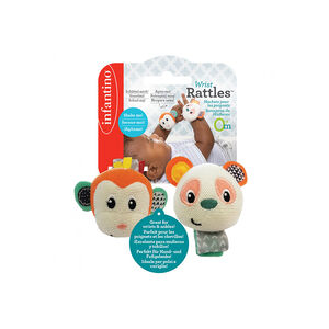 Κουδουνίστρα Καρπού Wrist Rattles Monkey/Panda 