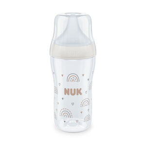 Μπιμπερό Perfect Match Pp 260Ml (Σιλικ.) Temp.Control Rainbow Nuk  