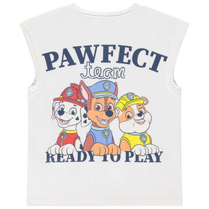 Αμάνικο μπλουζάκι από jersey με φαντεζί σχέδιο Pat