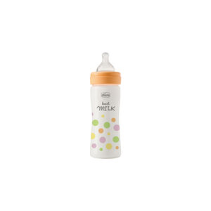 Μπιμπερό Perfect Easy Πλαστικό με Θηλή Σιλικόνης 2μ+ 250ml Ροζ Chicco  