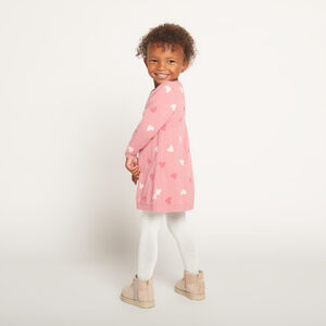 Φόρεμα πλεκτό με φαντεζί σχέδιο για μωρό κορίτσι 