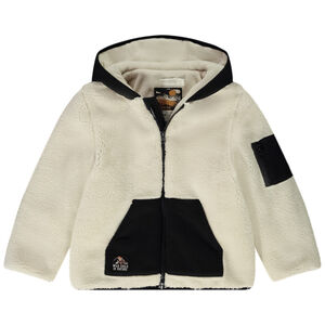 Veste à capuche bi-matière pour garçon 