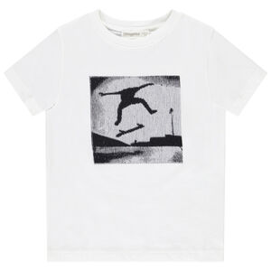 Κοντομάνικο μπλουζάκι με ρεαλιστικό κέντημα για αγόρι 