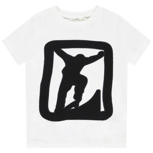 Κοντομάνικο μπλουζάκι με patch για αγόρι 