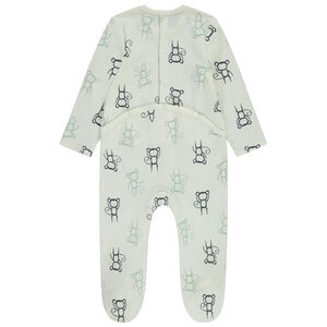 Σετ από 3 φορμάκια με σχέδια μαϊμού για bebe αγόρι με διαφορετικά ανοίγματα ανάλογα με την ηλικία 