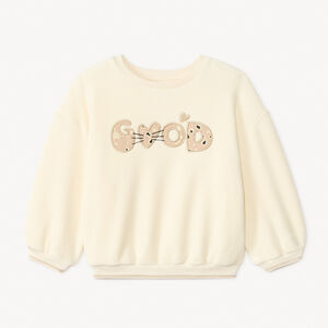Sweat polaire oversize pour bébé fille  Main Sweat polaire oversize pour bébé fille