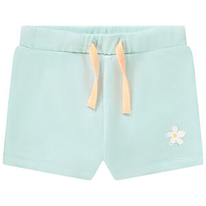 Σορτς από molleton με print λουλούδι για bebe κορίτσι 