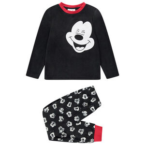 Πιτζάμα φλις με μοτίβο Mickey της Disney και κόκκινες νότες 