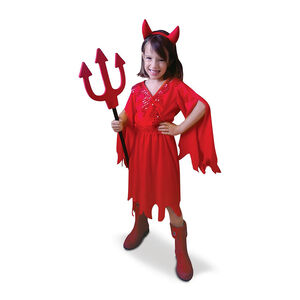 Κοστούμι Διαβίτισσας Μέγεθος Μ - Κόκκινο 