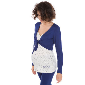 Μακρυμάνικη μπλούζα εγκυμοσύνης και θηλασμού για το σπίτι  