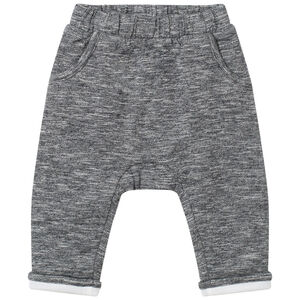 Παντελόνι από πλεκτό chinée με επένδυση jersey 