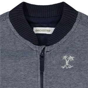 Ζακέτα με γιακά teddy από πλεκτό piquée για bebe αγόρι 