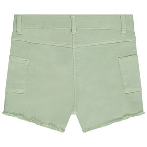 Σορτς από jean με πλακέ τσέπες κορίτσι 