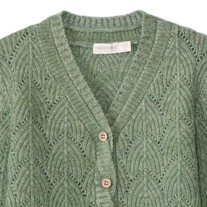 Πλεκτή ζακέτα με πλεξούδα και κουμπιά για κορίτσι 