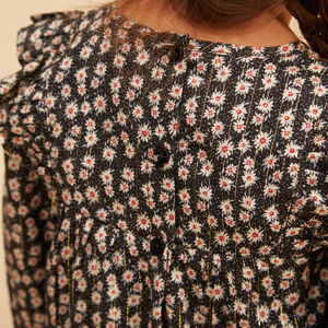 Robe manches longues imprimé fleuri pour bébé fille 