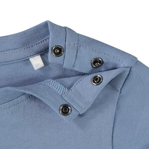 Μακρυμάνικο μπλουζάκι print φαντεζί για bebe αγόρι 