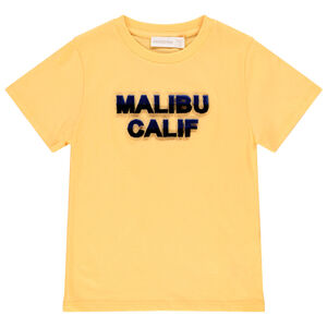 T-shirt κοντομάνικο με μήνυμα ανάγλυφο δίχρωμο για αγόρι Main T-shirt κοντομάνικο με μήνυμα ανάγλυφο δίχρωμο για αγόρι