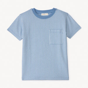 T-shirt με κοντό μανίκι με ρίγες για αγόρι 