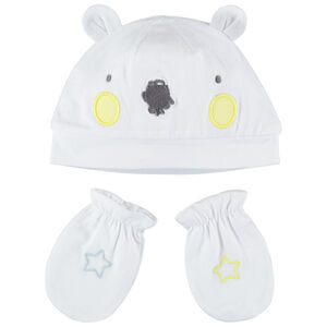 Σετ με ενιαία γάντια και σκούφο 