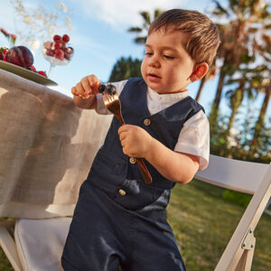 Συνδυασμός 3 τεμαχίων που περιλαμβάνει κοντομάνικη μπλούζα + γιλέκο + σορτσάκι για μωρό αγόρι 