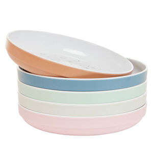 Πιάτο μελαμίνης με μπλε καρδιές 