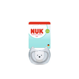 Πιπίλα Σιλικόνης Perfect Match Air Με Θήκη 18-36m Polar Bear Nuk  